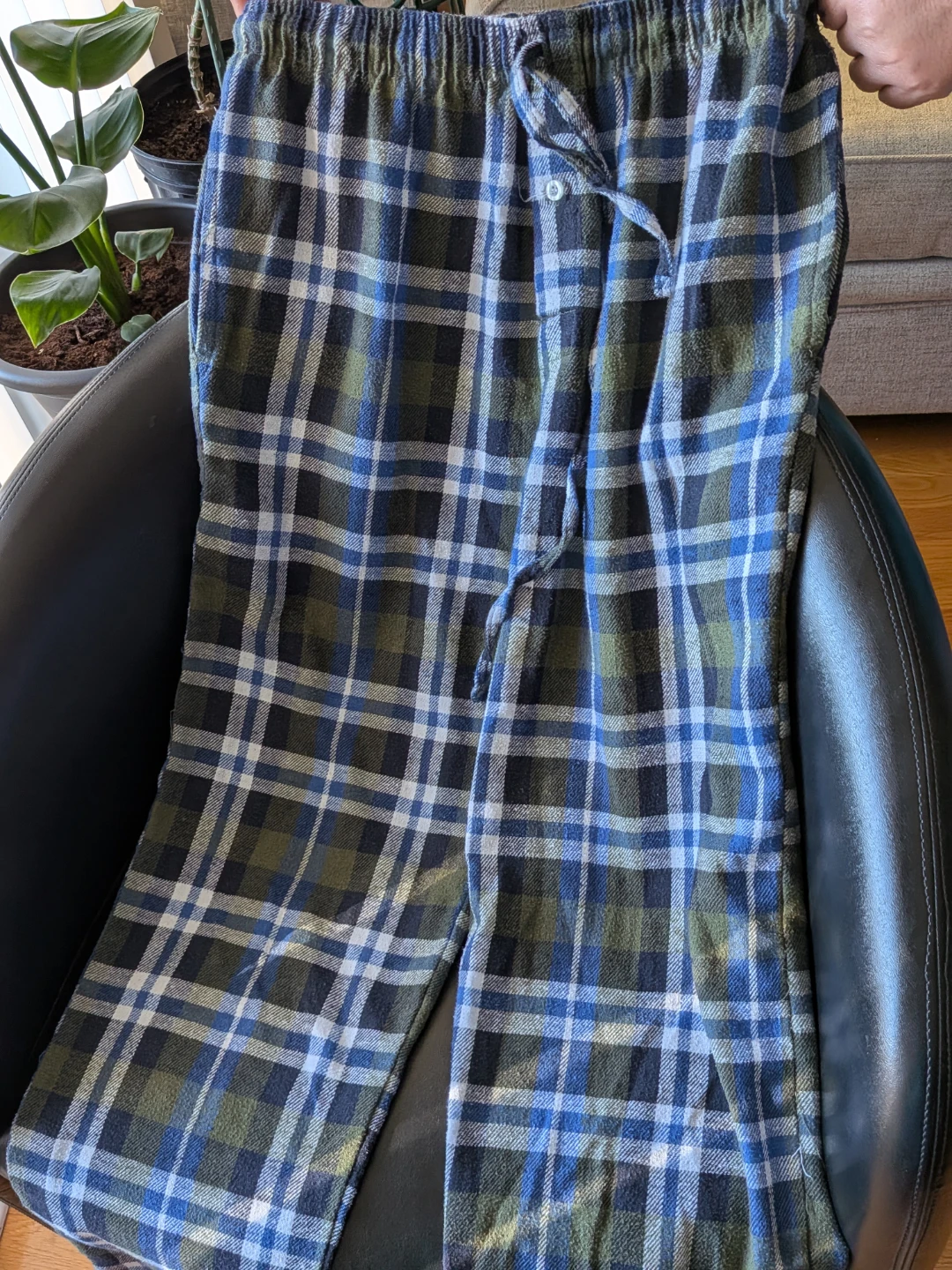 Pantalon de pyjama à carreaux pour hommes - photo 2