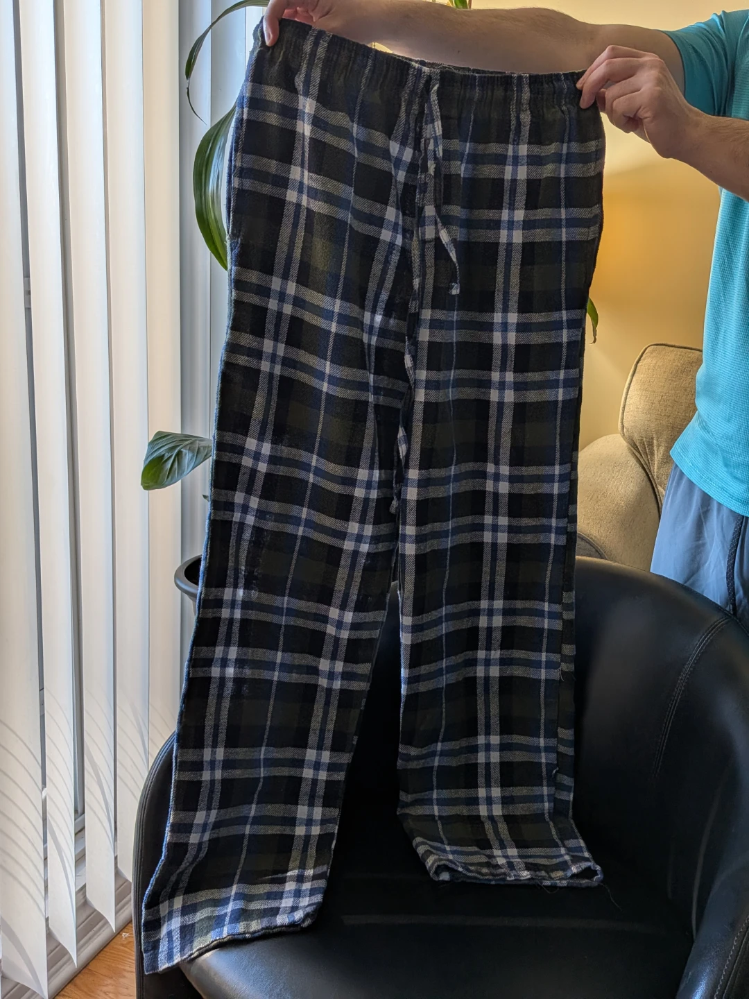 Pantalon de pyjama à carreaux pour hommes - photo 3