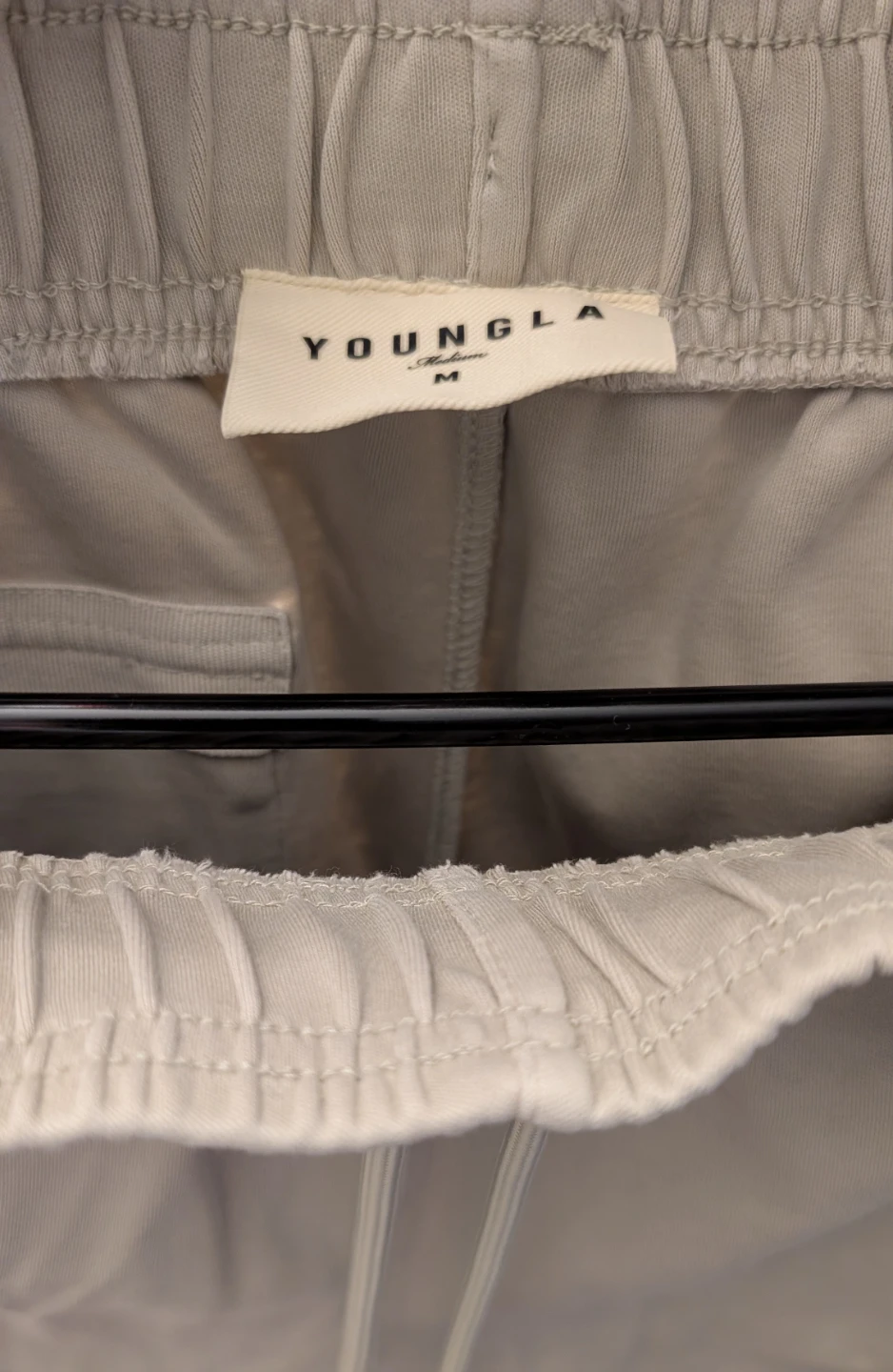 YOUNGLA Men's Medium Cream Cloud Comfort Drawstring Shorts - photo 3