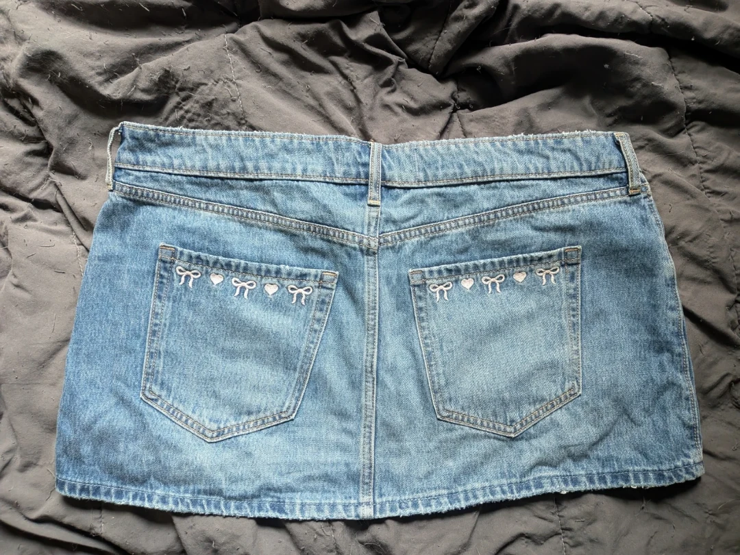 Hollister Low-Rise Denim Mini Skirt - photo 3