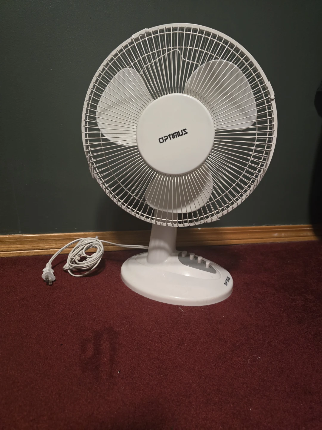 OPTIMUS White Desk Fan