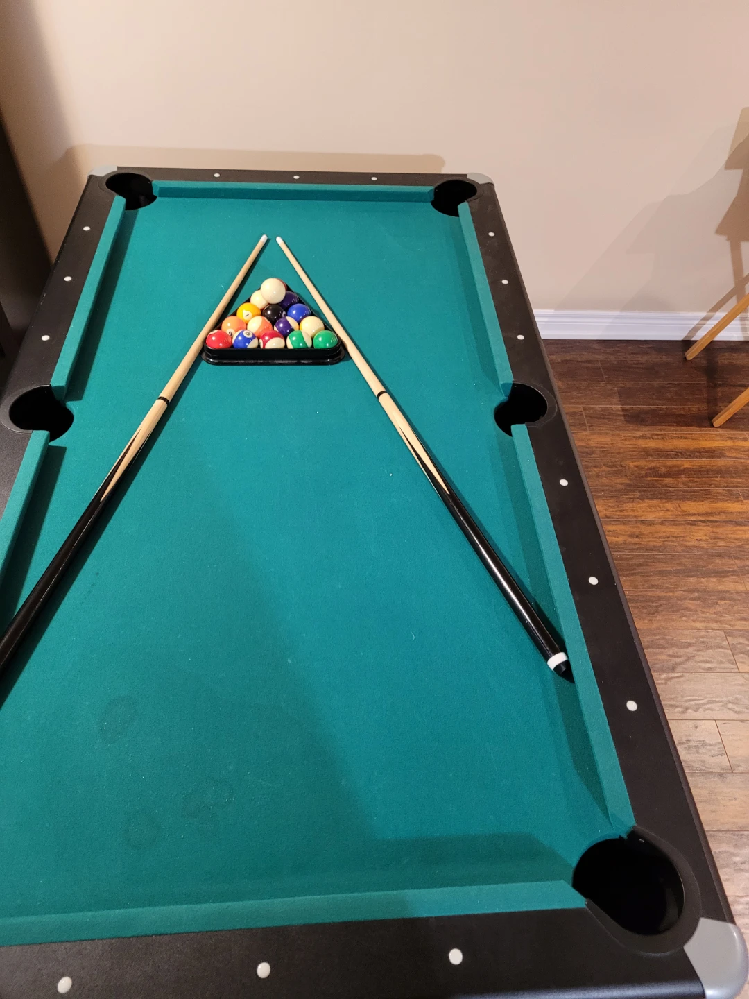 Pool Table with Cues and Balls - photo 2