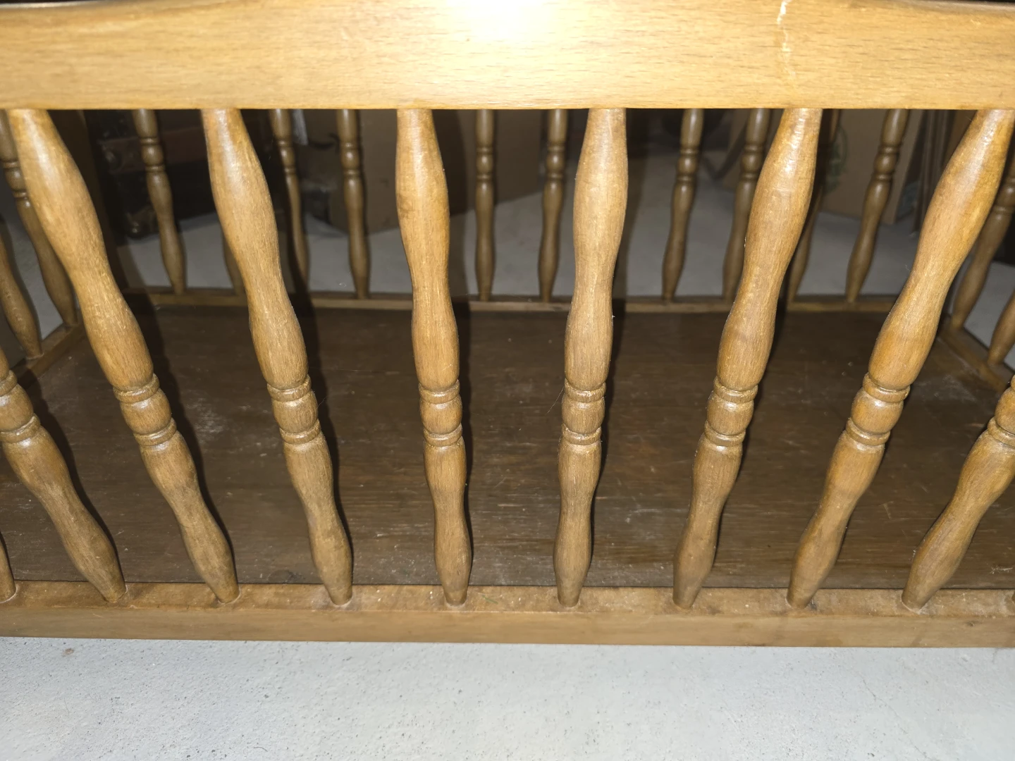 Vintage Solid Wood Blanket Chest / Toy Box - photo 2