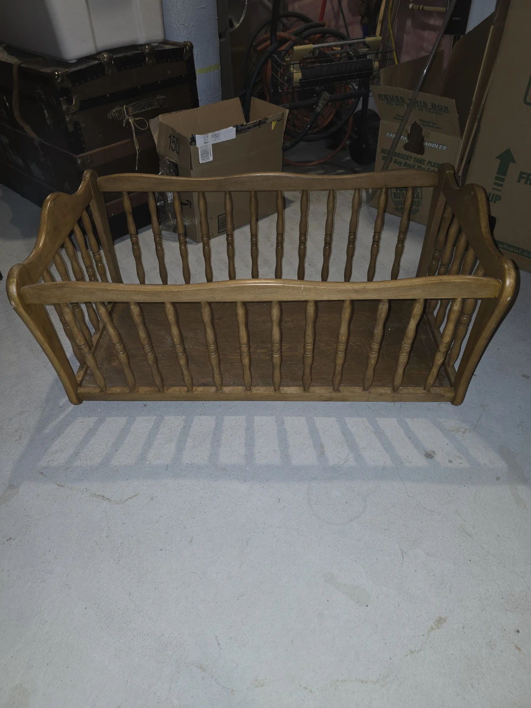 Vintage Solid Wood Blanket Chest / Toy Box - photo 3