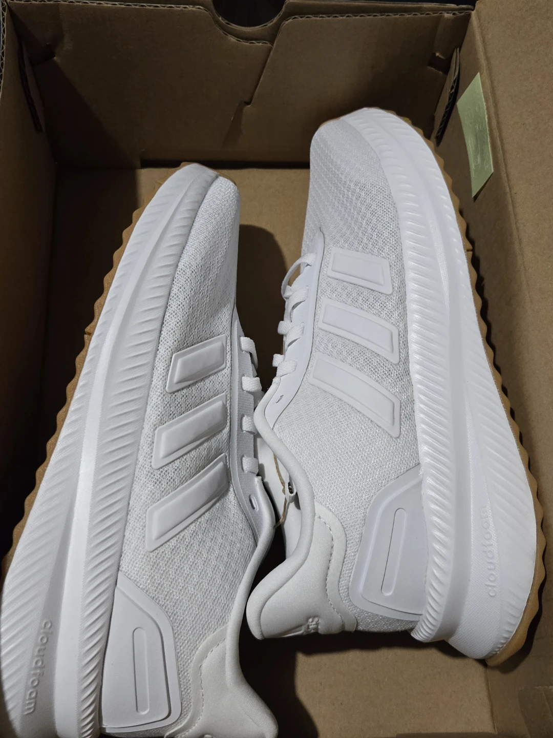 Adidas Cloudfoam White Running Shoes Size 8