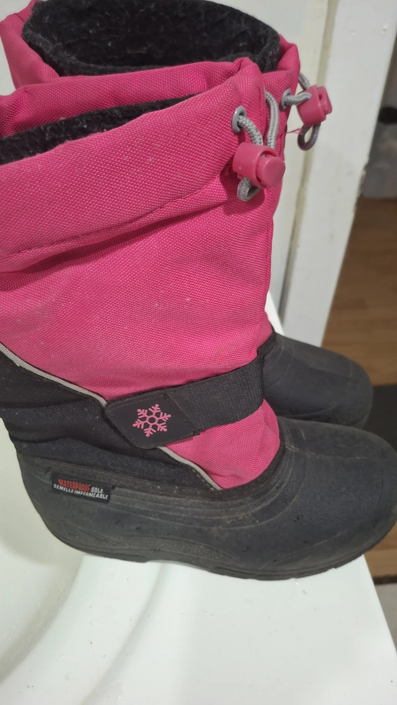 Pink Waterproof Winter Boots - Size 1 - photo 4