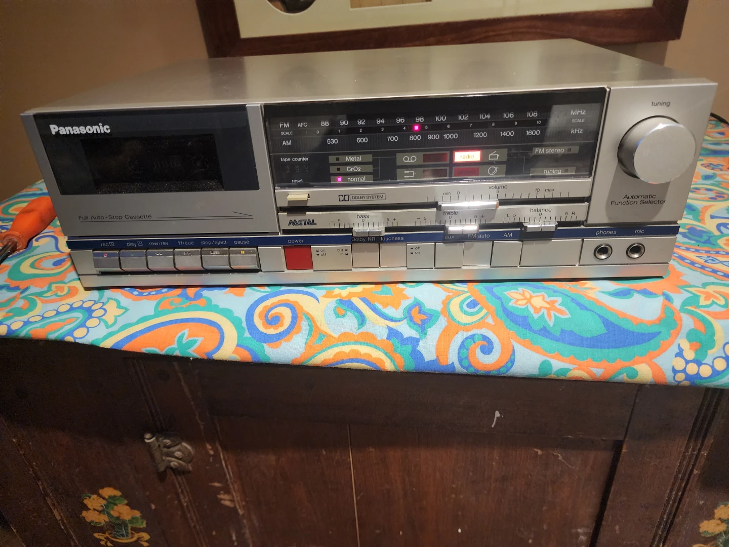 Panasonic SG-P200 Full Auto-Stop Cassette Receiver