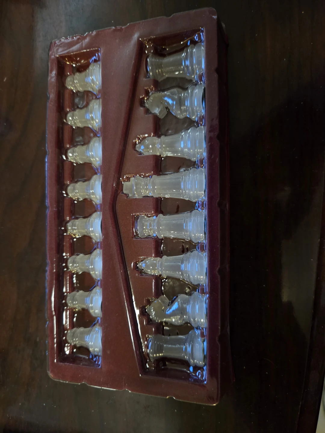 Glass Chess Pieces Set