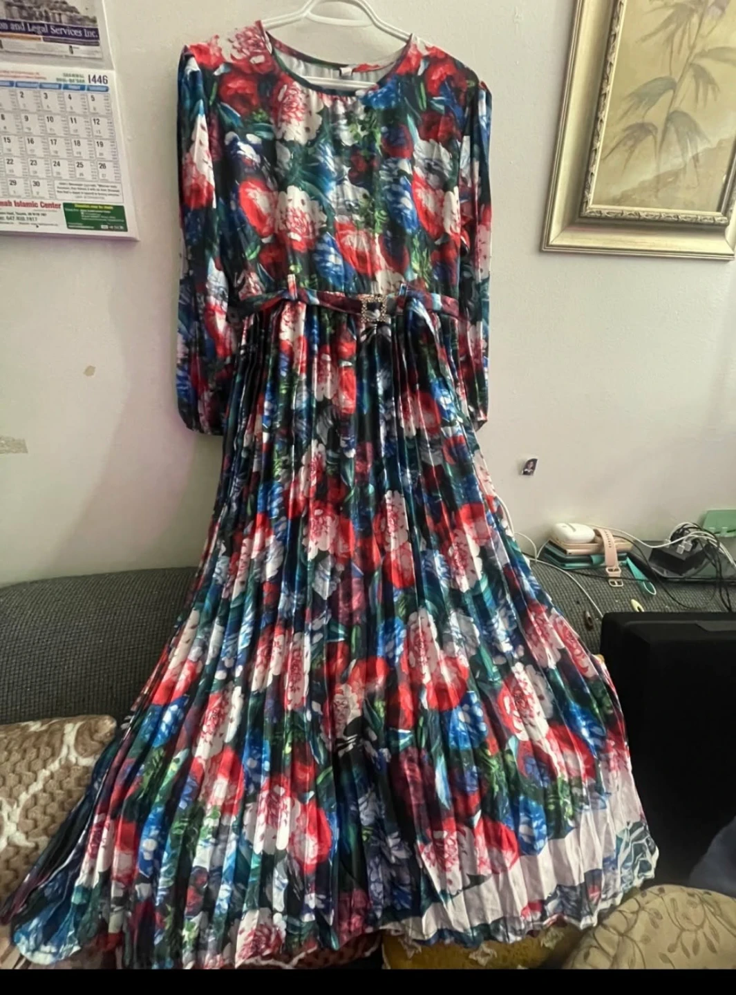 Korsis Floral Pleated Maxi Dress - photo 3