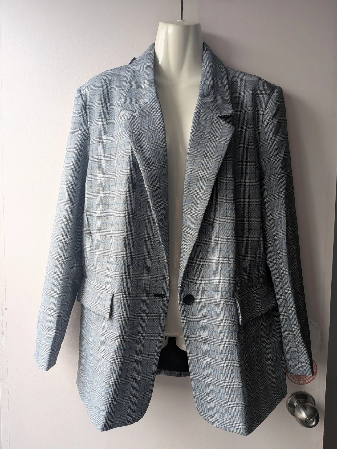 Steve Madden Plaid Blazer - Size M