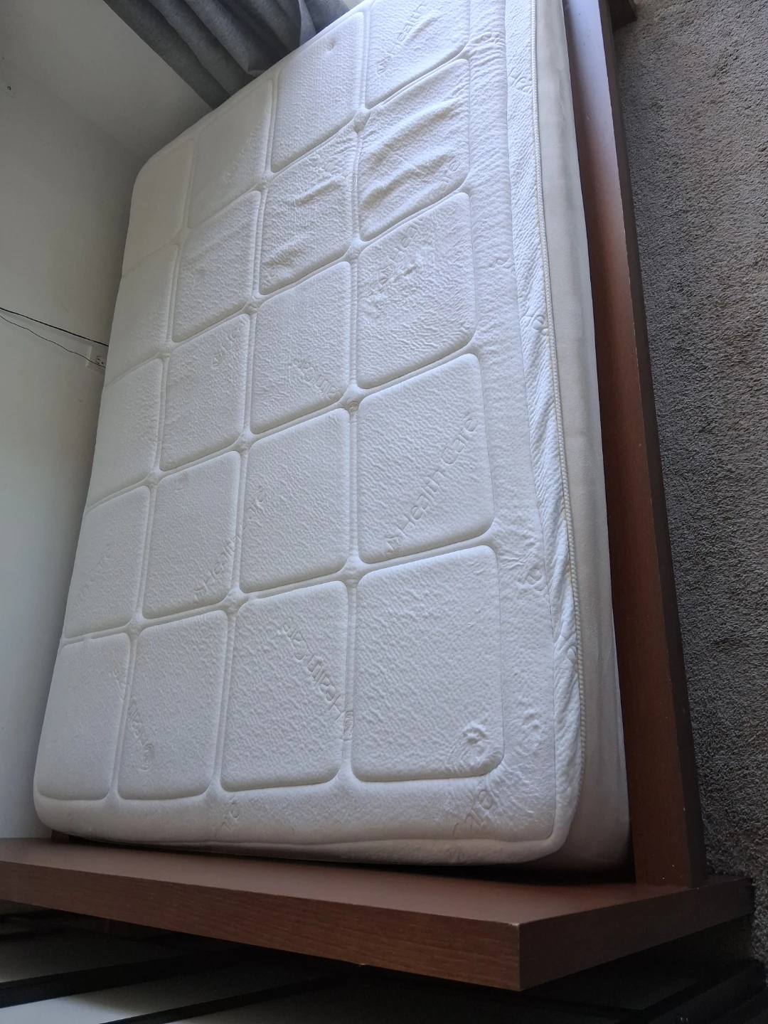 IKEA bed frame with Health Care Brand Mattress