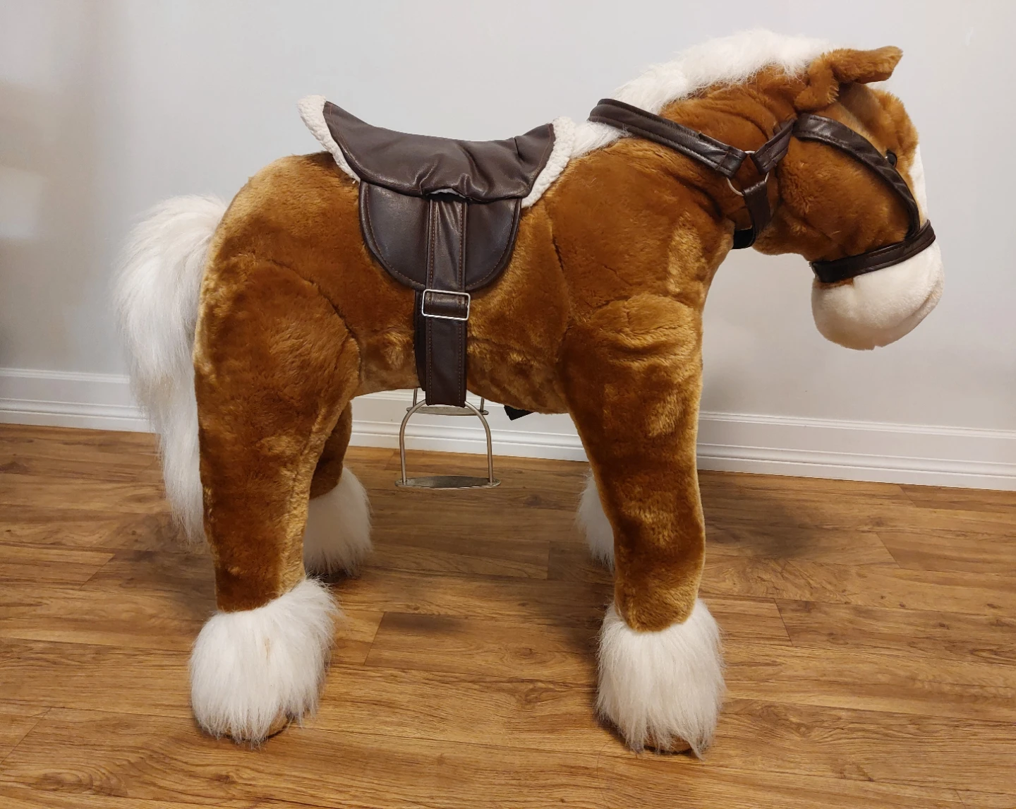 Plush Ride-On Horse Toy