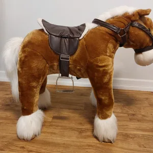 Plush Ride-On Horse Toy