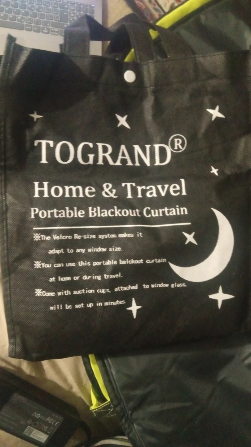 TOGRAND Portable Blackout Curtain for Home & Travel