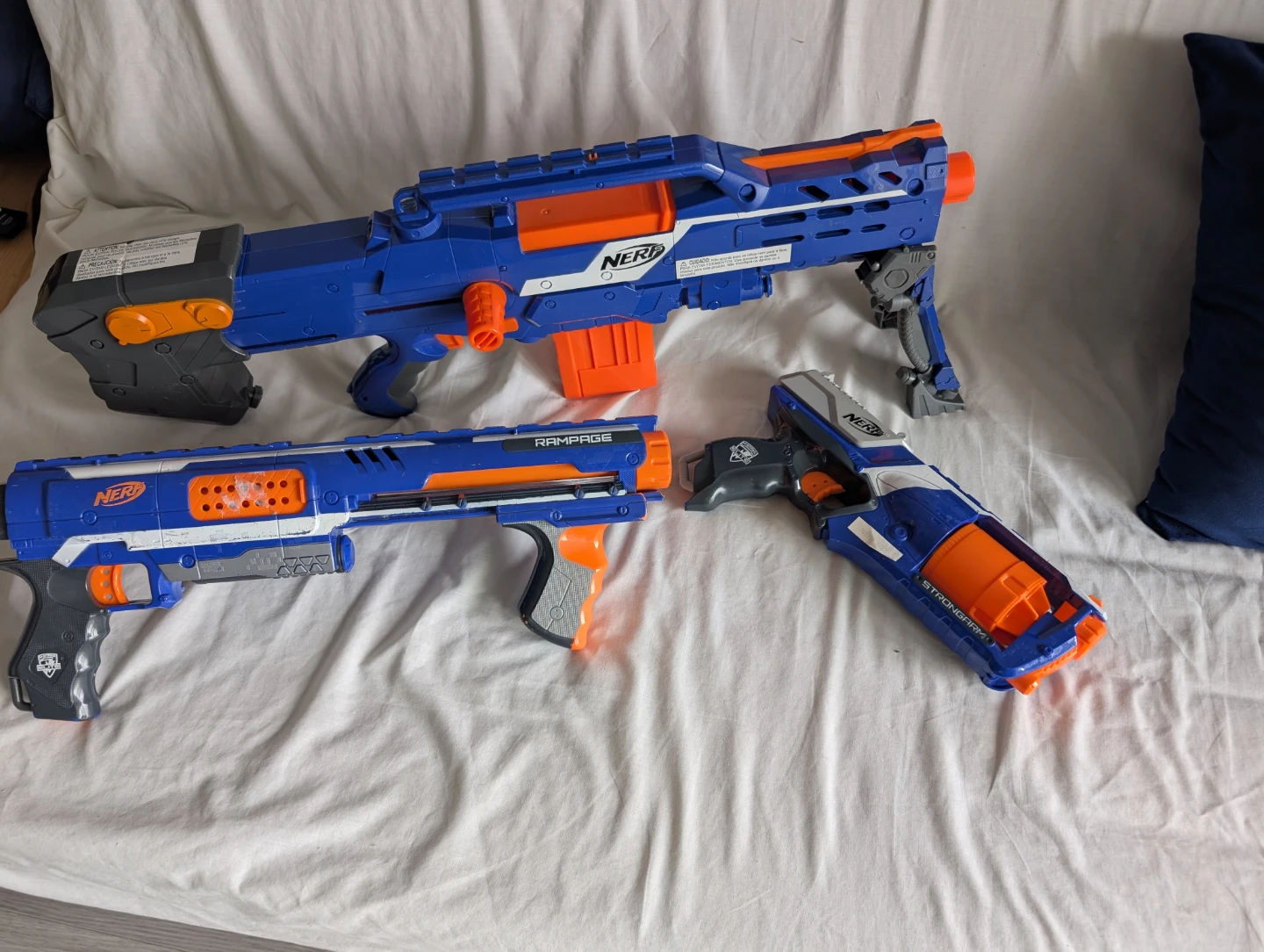 3x Nerf N-Strike Elite Blasters