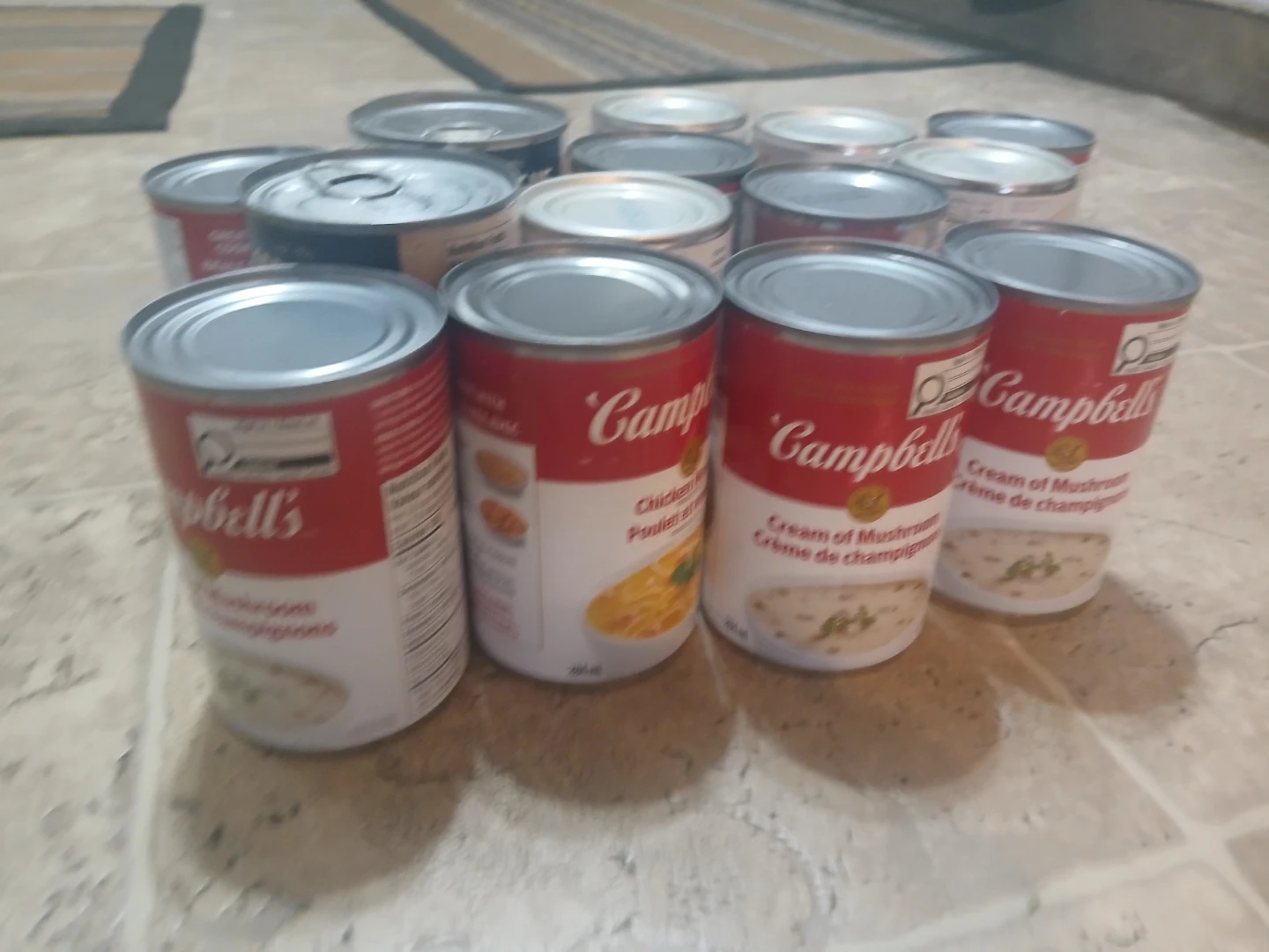 Campbell's Cream of Mushroom and Chicken Noodle Soup (13 cans)