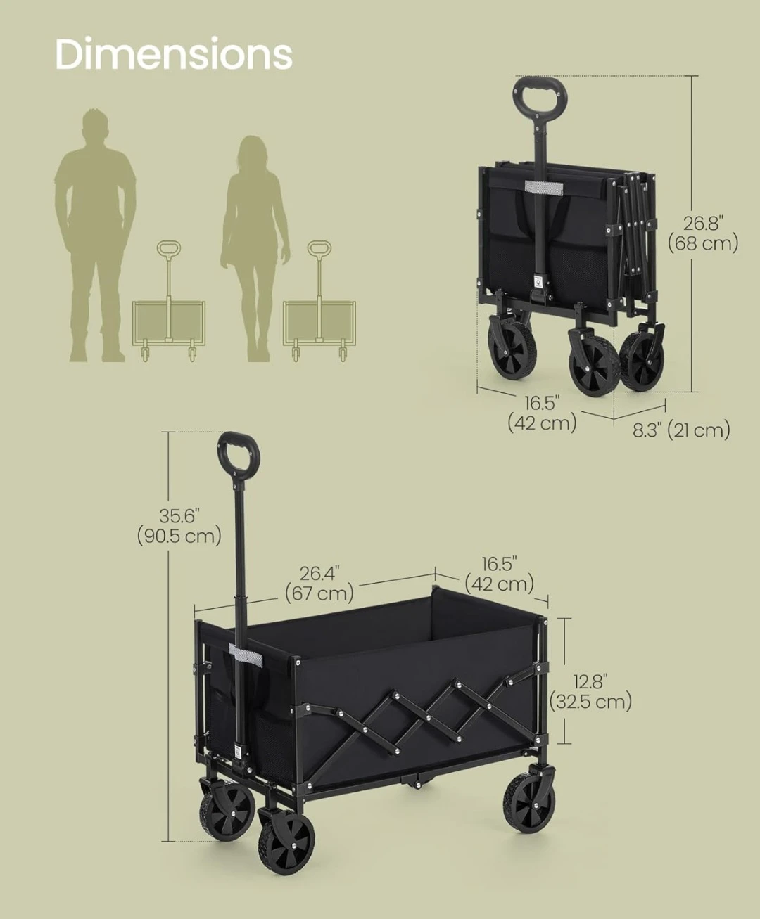 SONGMICS Folding Outdoor Wagon - photo 5