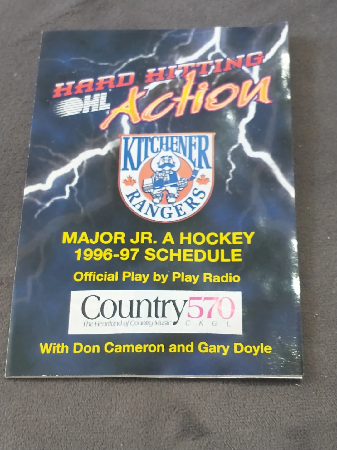 Kitchener Rangers Major Jr. A Hockey Schedule 1996-97