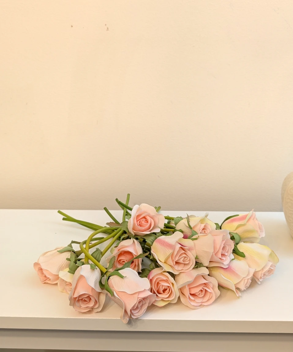 $1 each Artificial Light Pink Roses - photo 4
