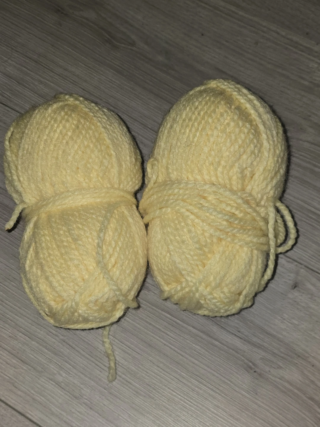Two Skeins of Yellow Yarn