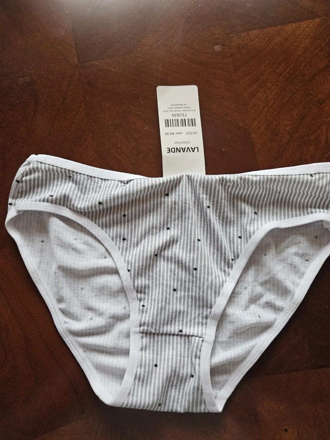 Lavande Collection Women's Striped Star Briefs - Size 44-46 - photo 2