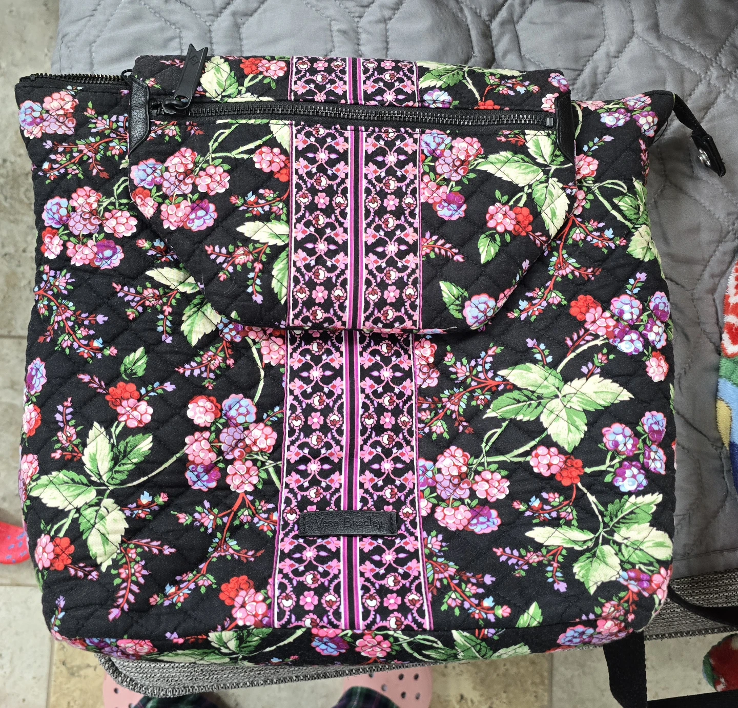 Vera Bradley Quilted Floral Tote Bag