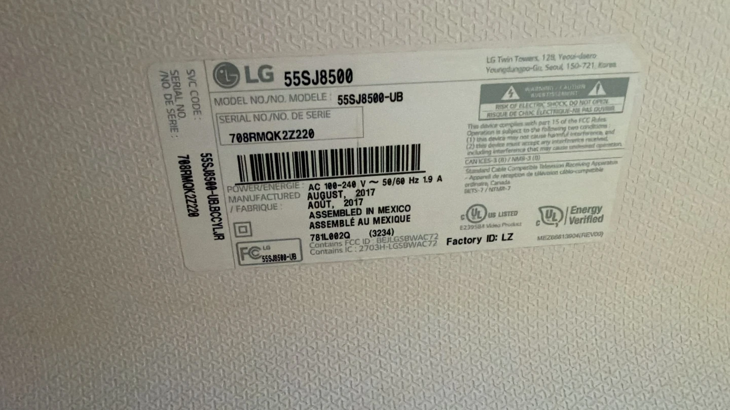 LG 55" 55SJ8500-UB Smart TV - photo 2