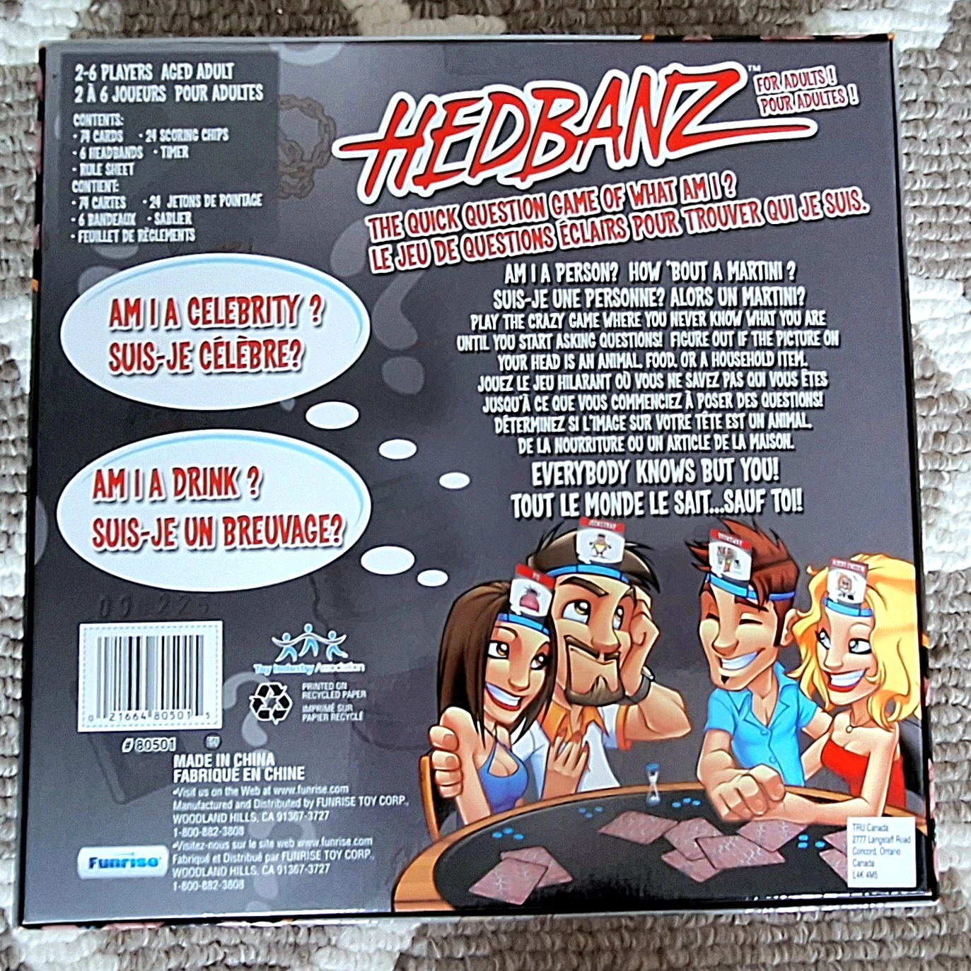 Hedbanz game - like new for adults/teens - photo 4