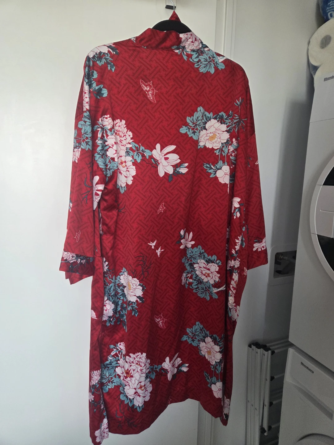 Red Floral Kimono Cardigan - photo 4