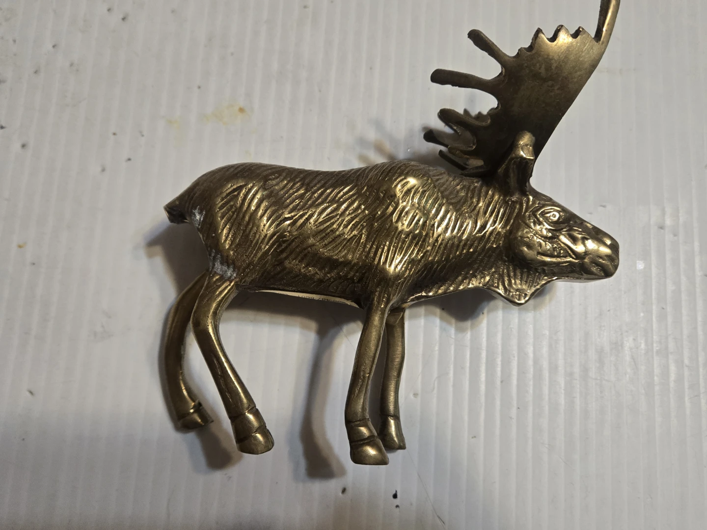 Solid Brass Moose Figurine
