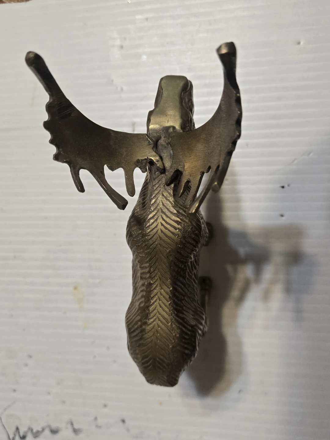 Solid Brass Moose Figurine - photo 3