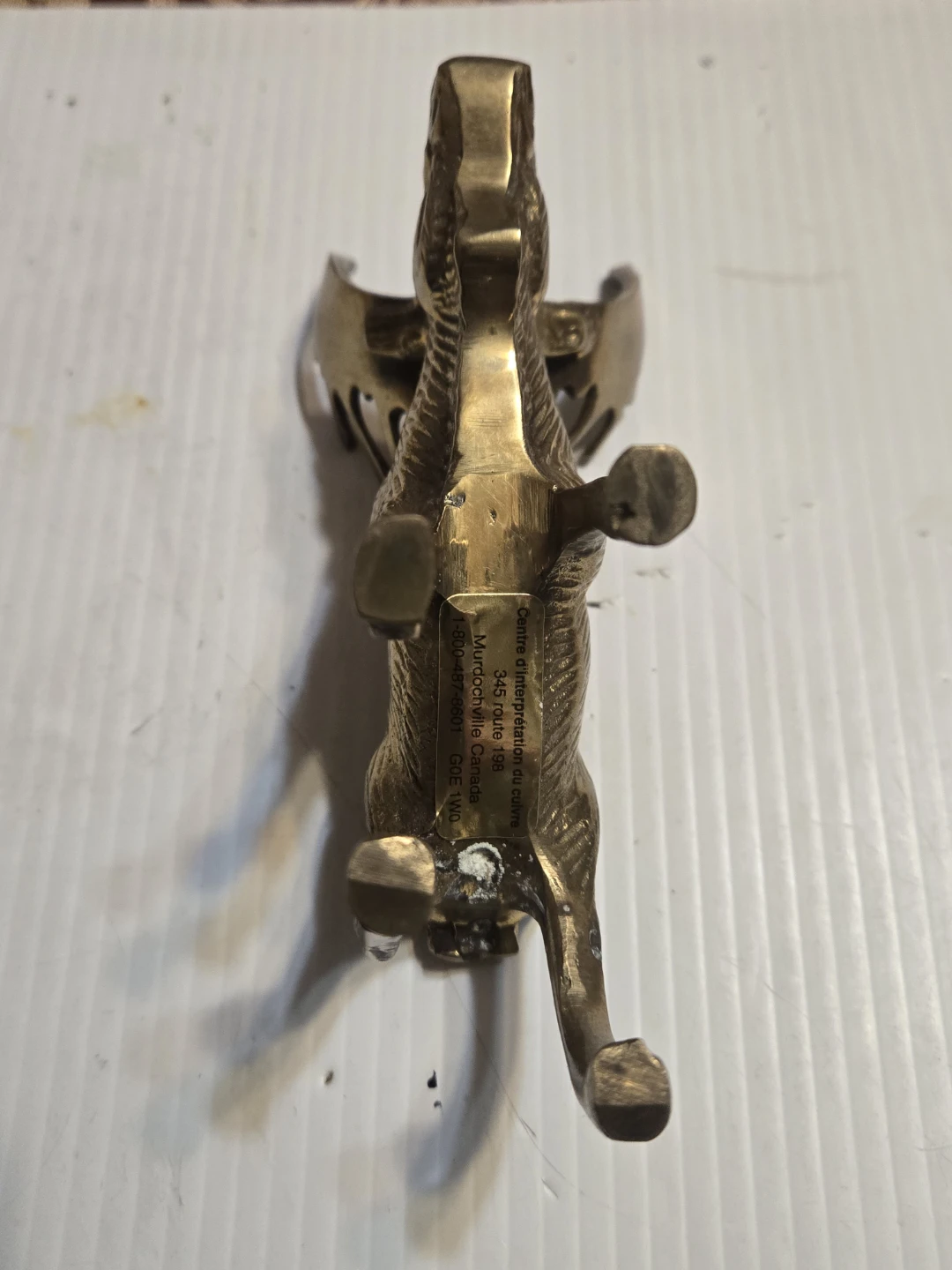Solid Brass Moose Figurine - photo 4