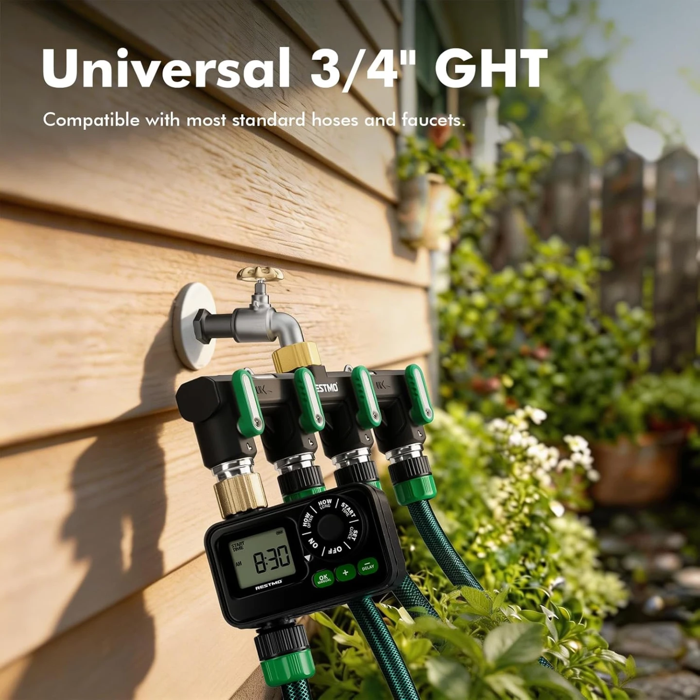 RESTMO 4 Way Garden Hose Splitter - photo 5