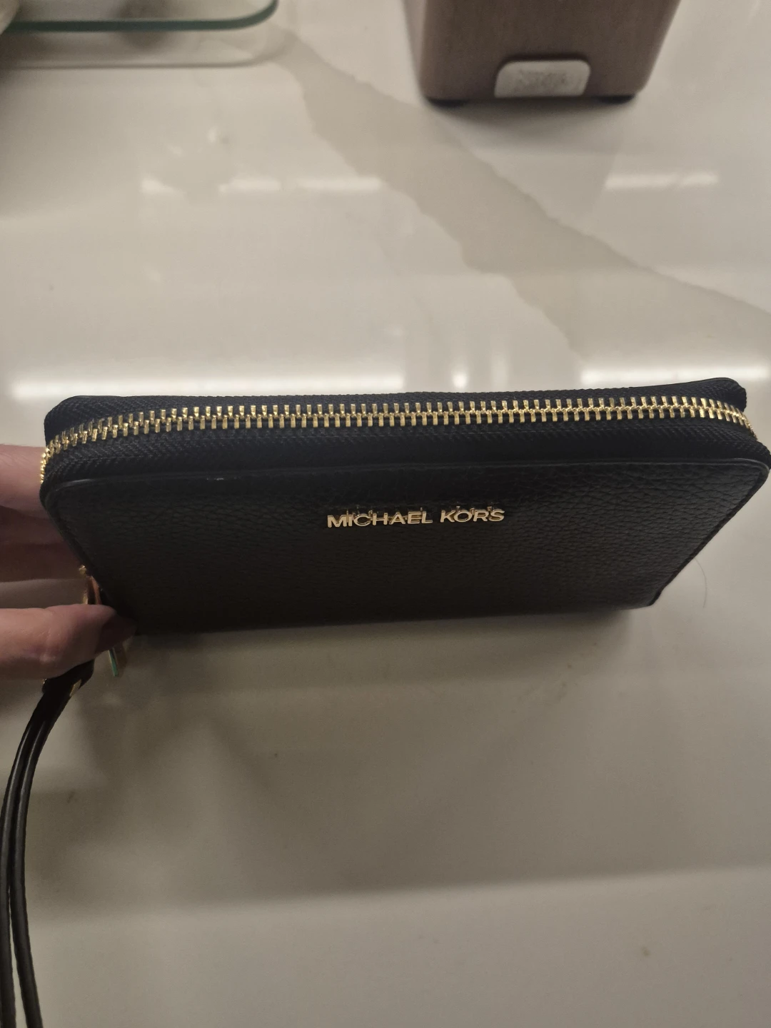 Michael Kors Black Leather Wristlet Clutch - photo 5