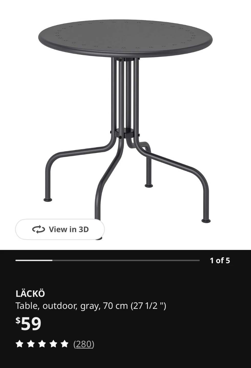 Ikea LÄCKÖ Outdoor Table - photo 3