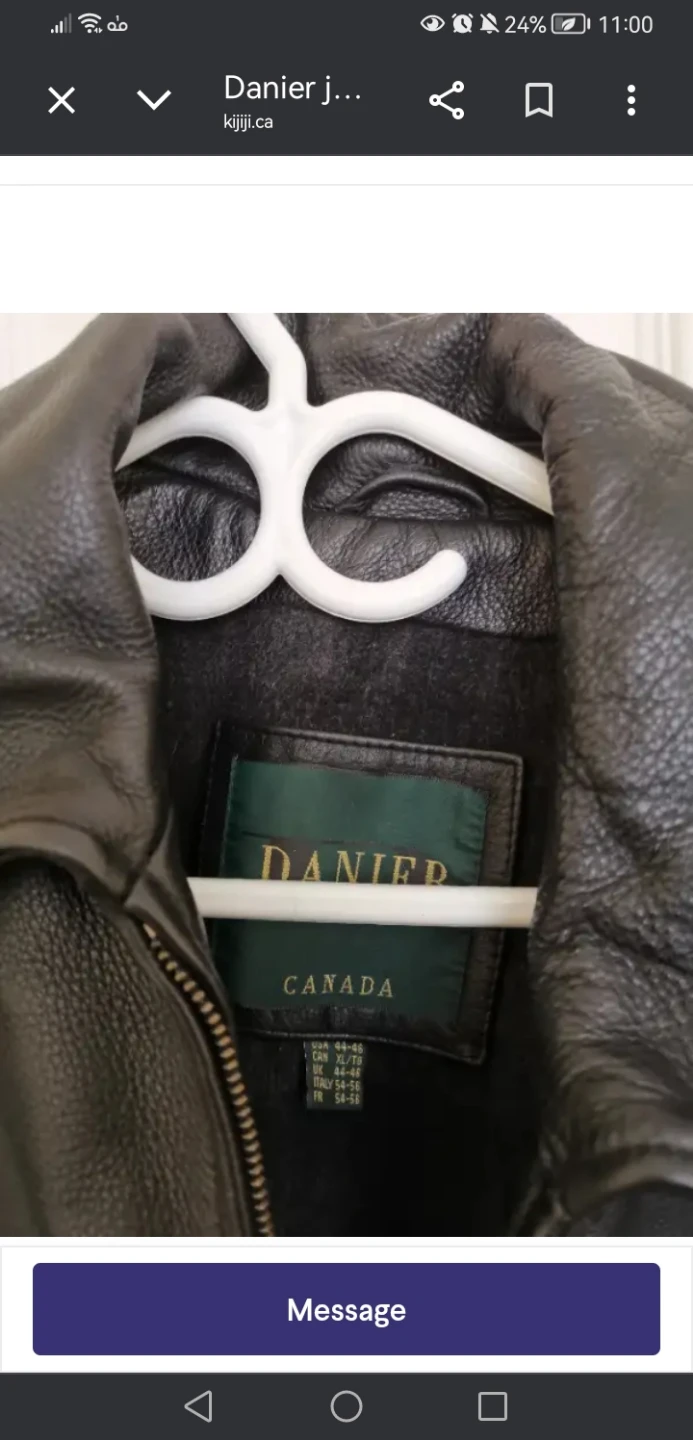 Danier Leather Jacket - Black, Size XL - photo 2