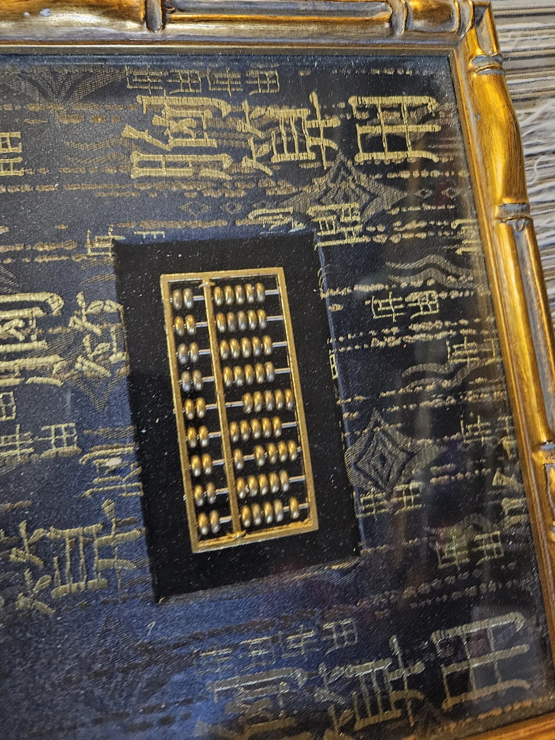 Decorative Framed Abacus with Asian Motifs - photo 3