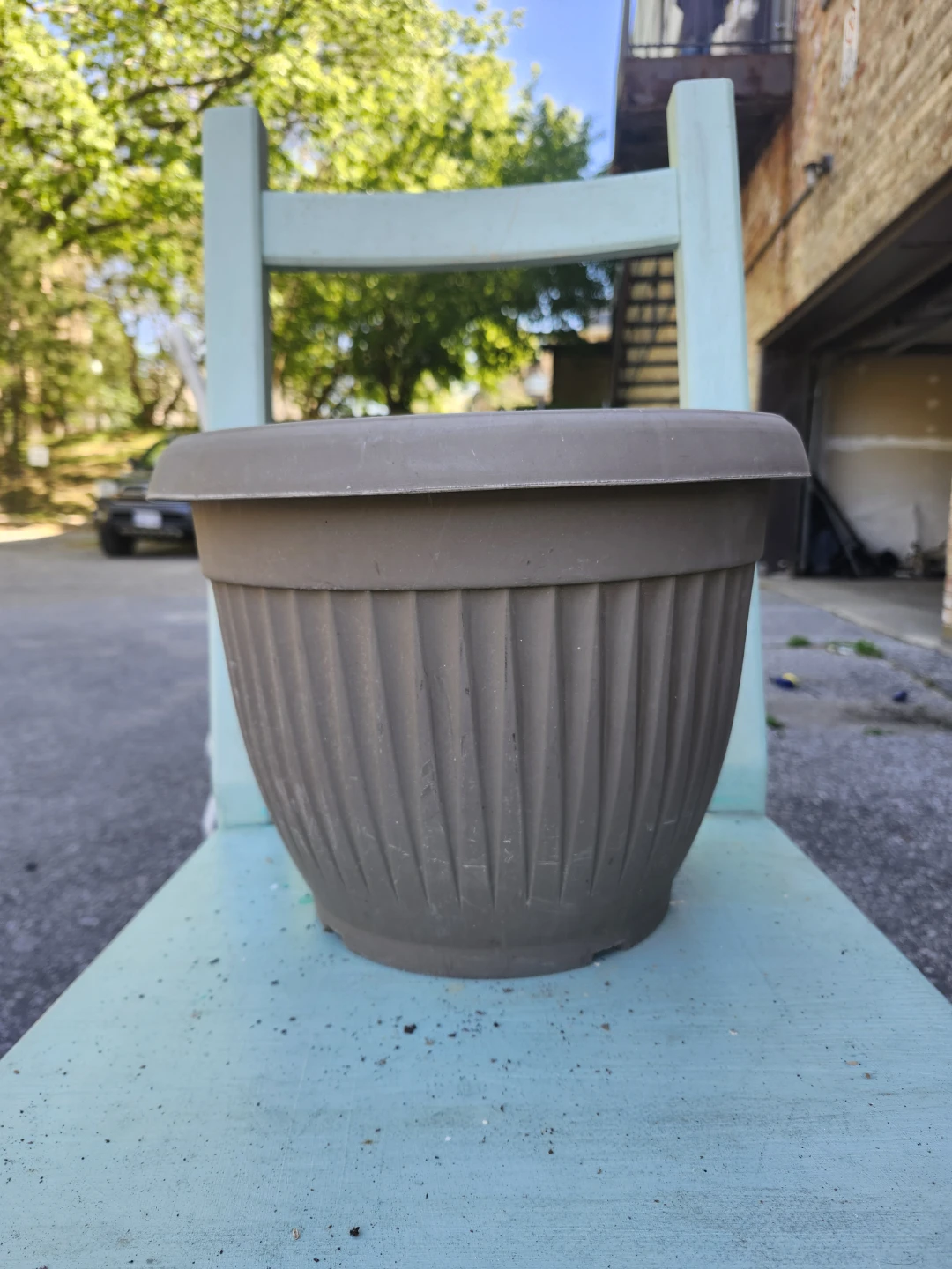 Large Fluted Plant Pot