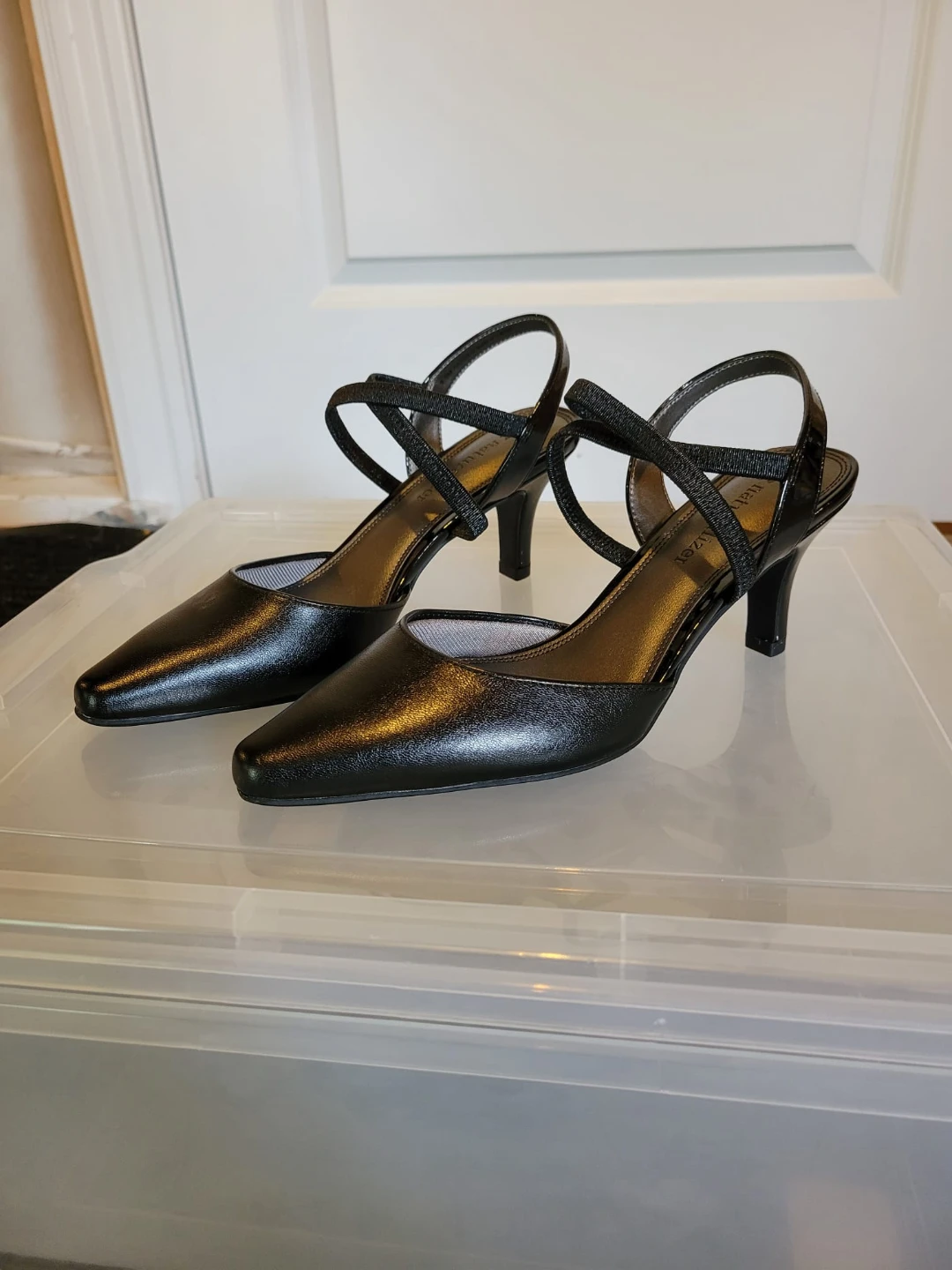 Naturalizer Black Slingback Heels
