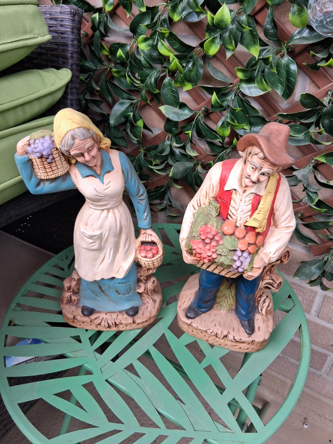 Vintage Farmer Man and Woman Figurines - photo 2