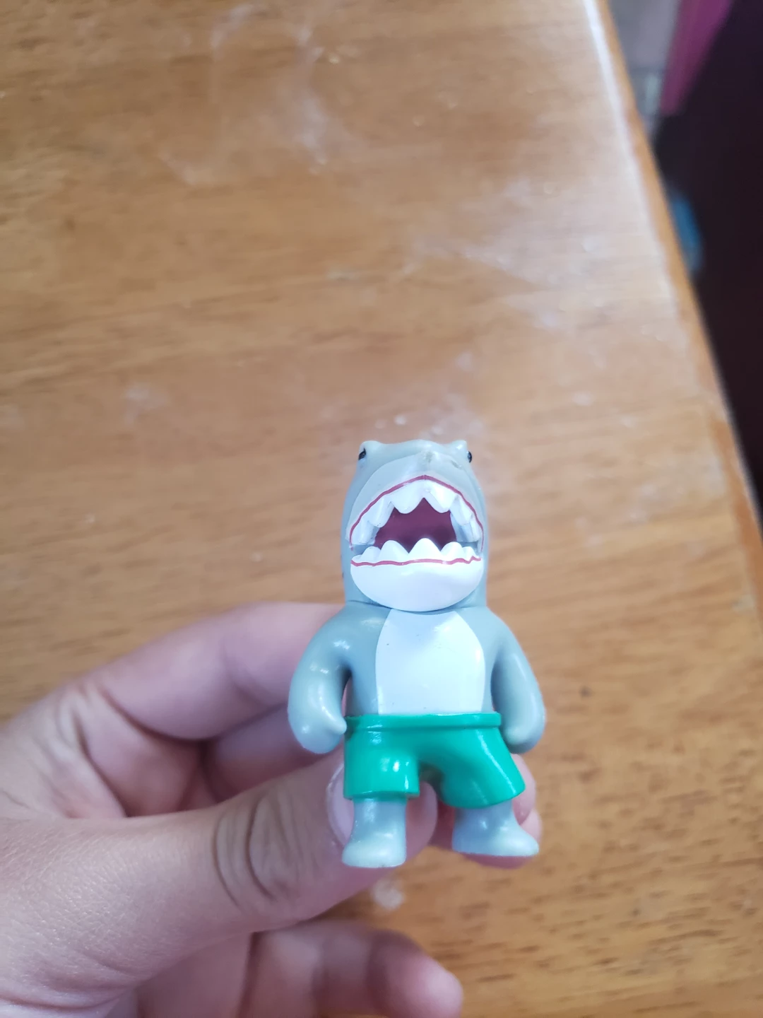 Toy Shark Figure with Green Shorts