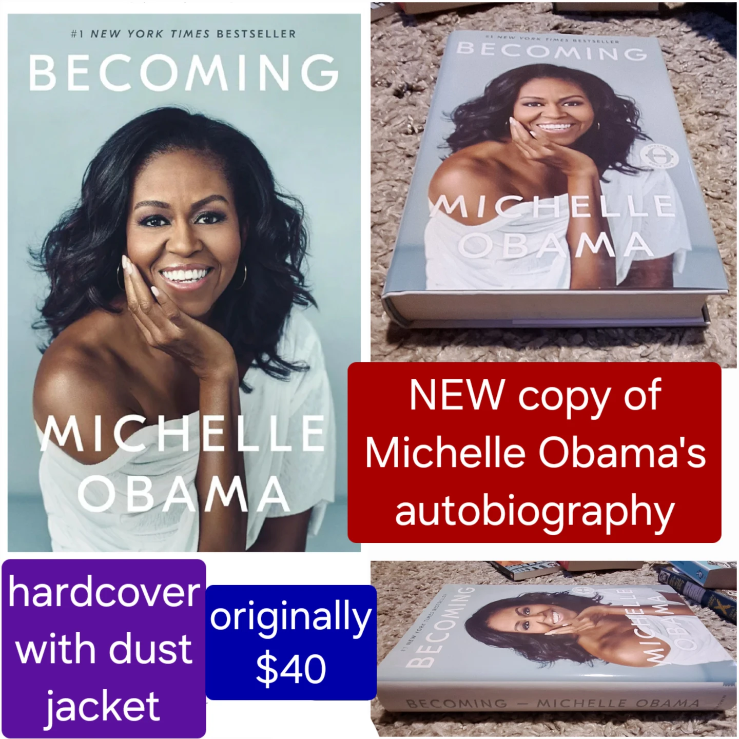 Michelle Obama memoir - Becoming - NEW hardcover