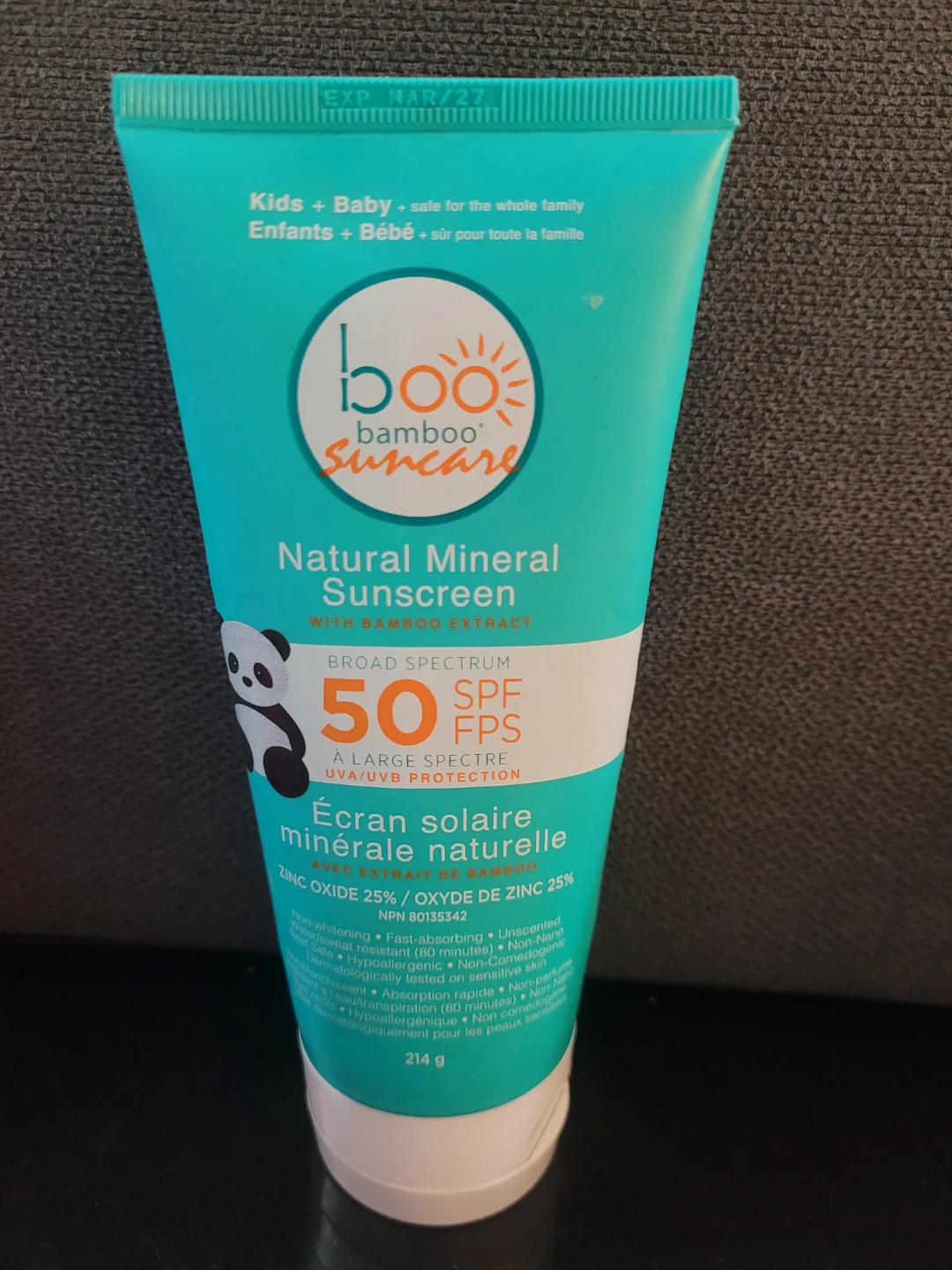 Boo Bamboo Natural Mineral Sunscreen SPF 50