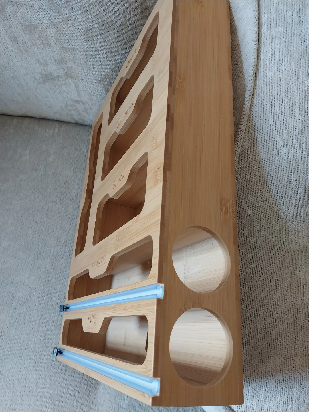 Bamboo Bag Organizer and Dispenser - photo 3