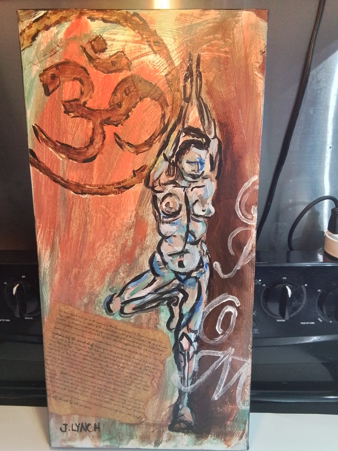 J. Lynch "Yoga Om" Painting - photo 3