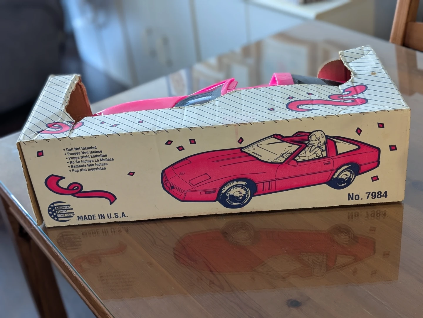 Vintage Pink Corvette Toy Car (Barbie Car) - photo 3
