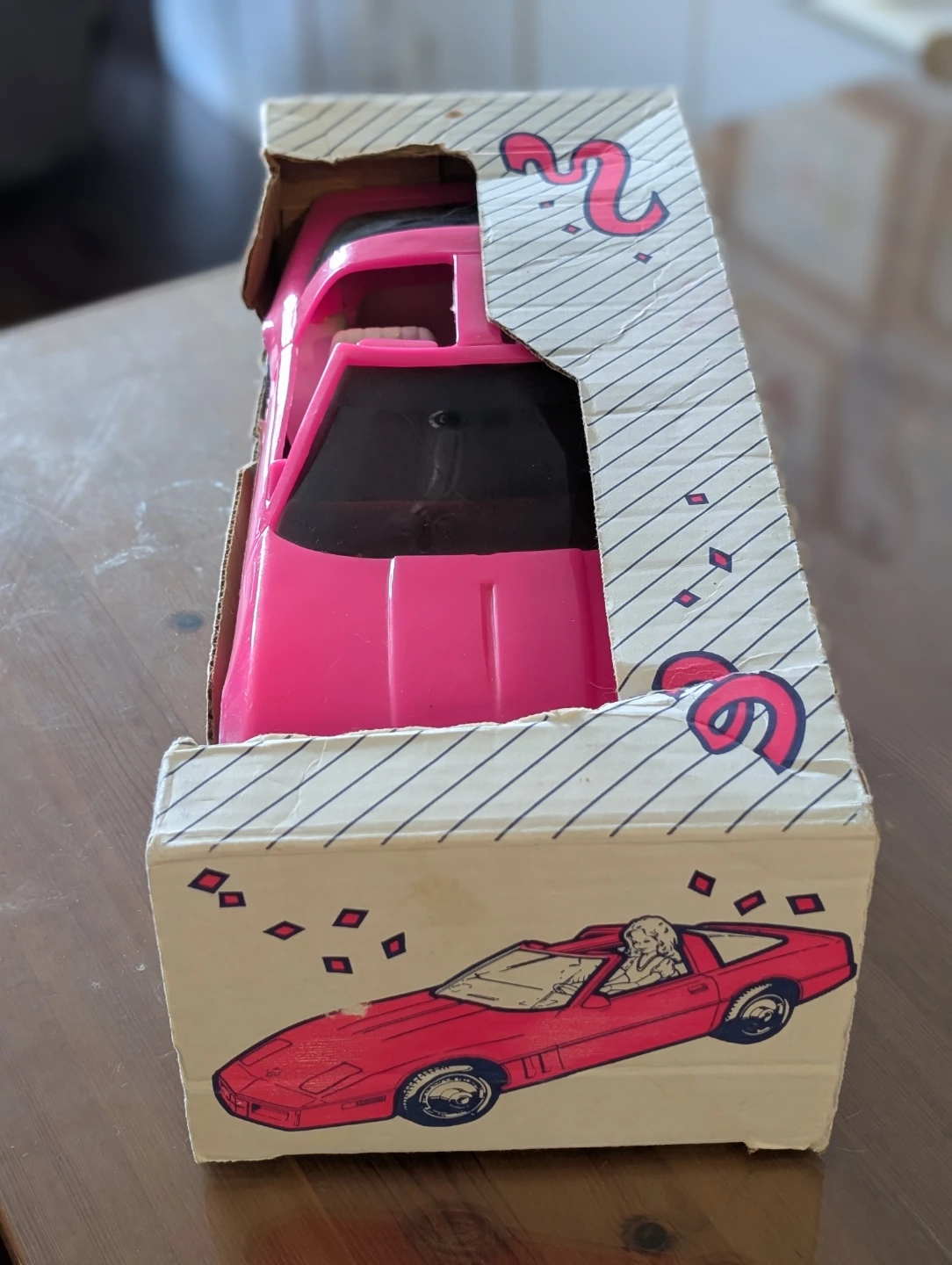 Vintage Pink Corvette Toy Car (Barbie Car) - photo 4