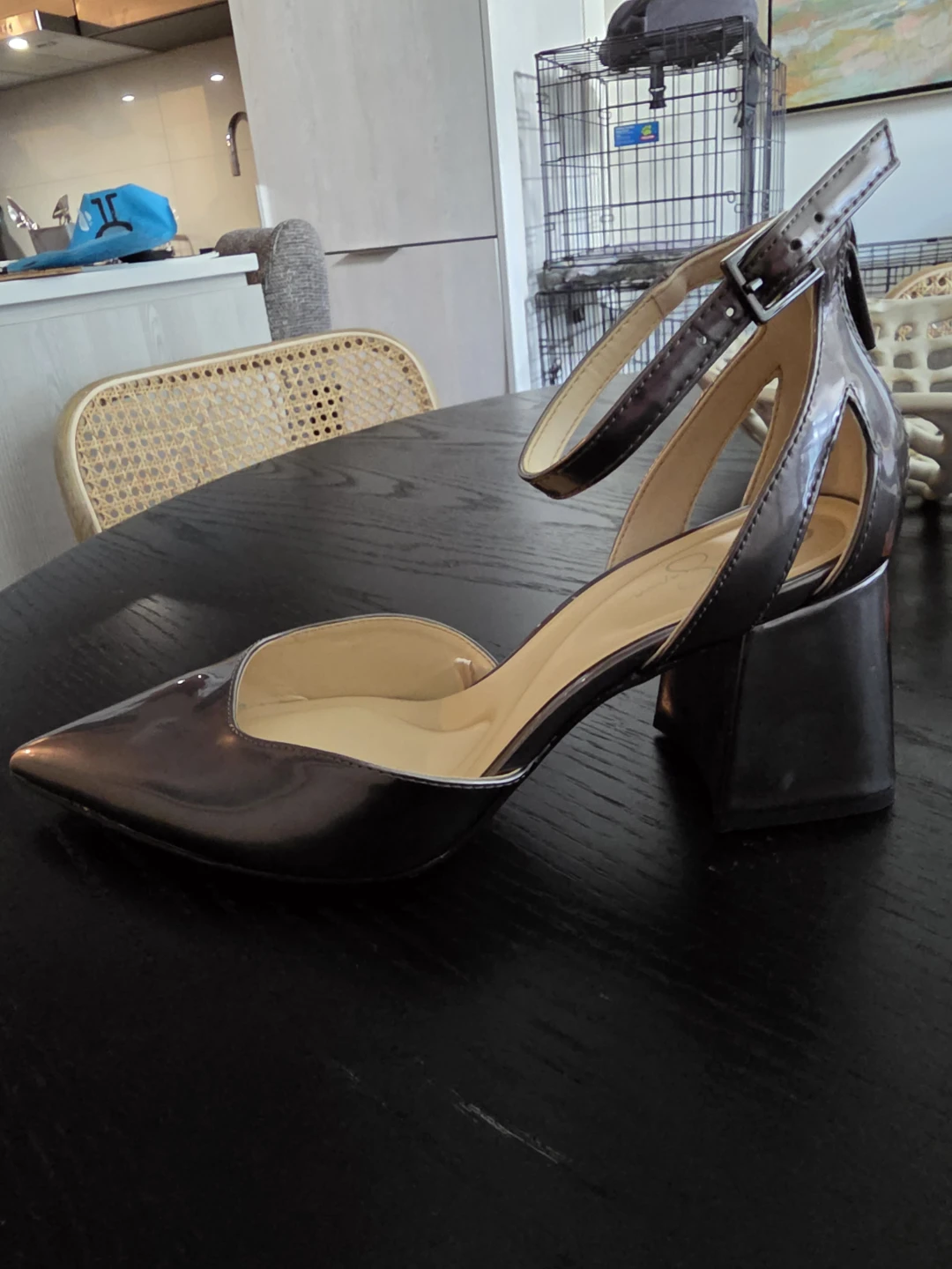 Jessica Simpson Women's Silver Pointed Toe Heels Size 7.5
