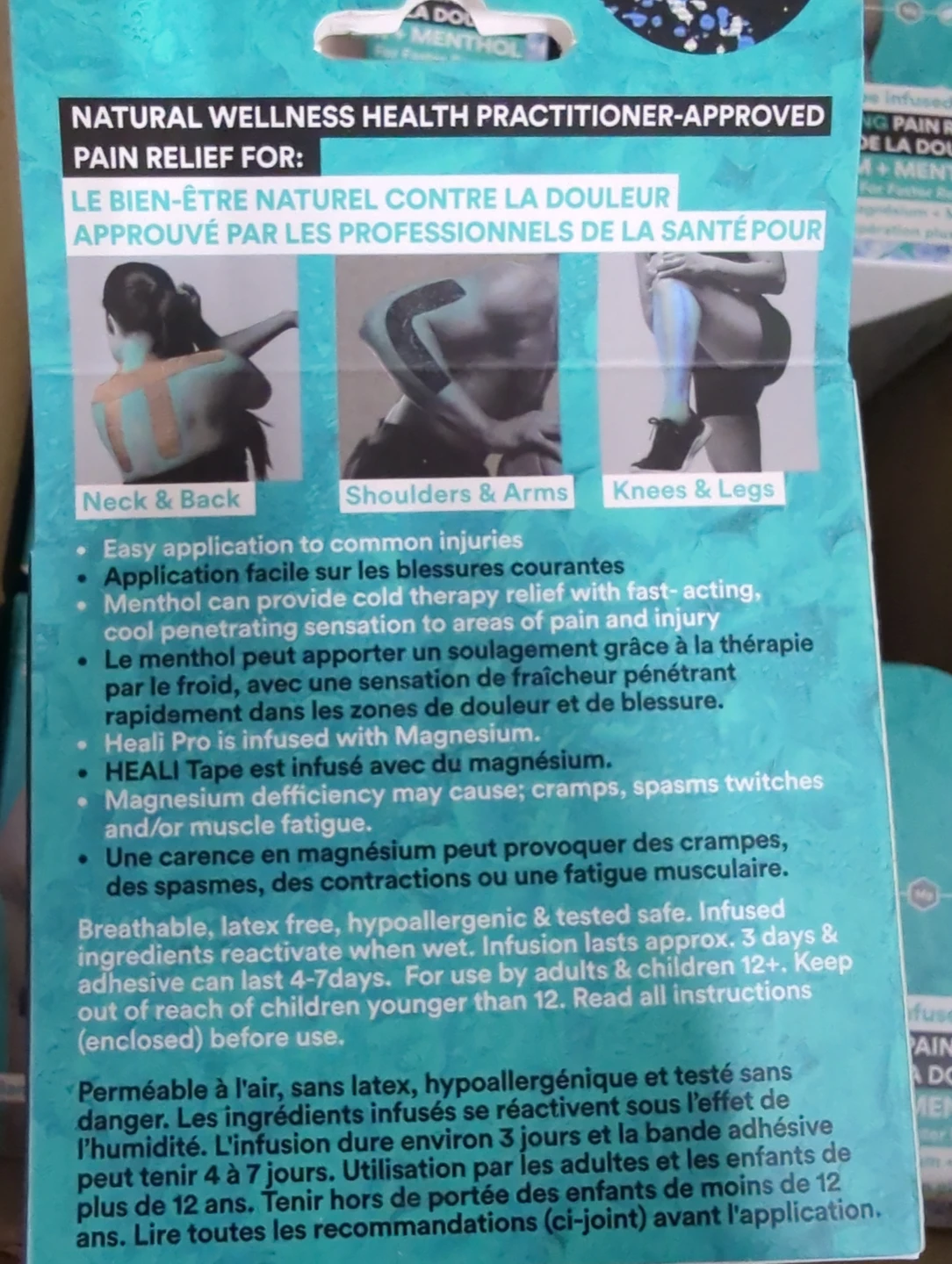 Heali Pro Kinesiology Tape with Magnesium & Menthol - photo 2