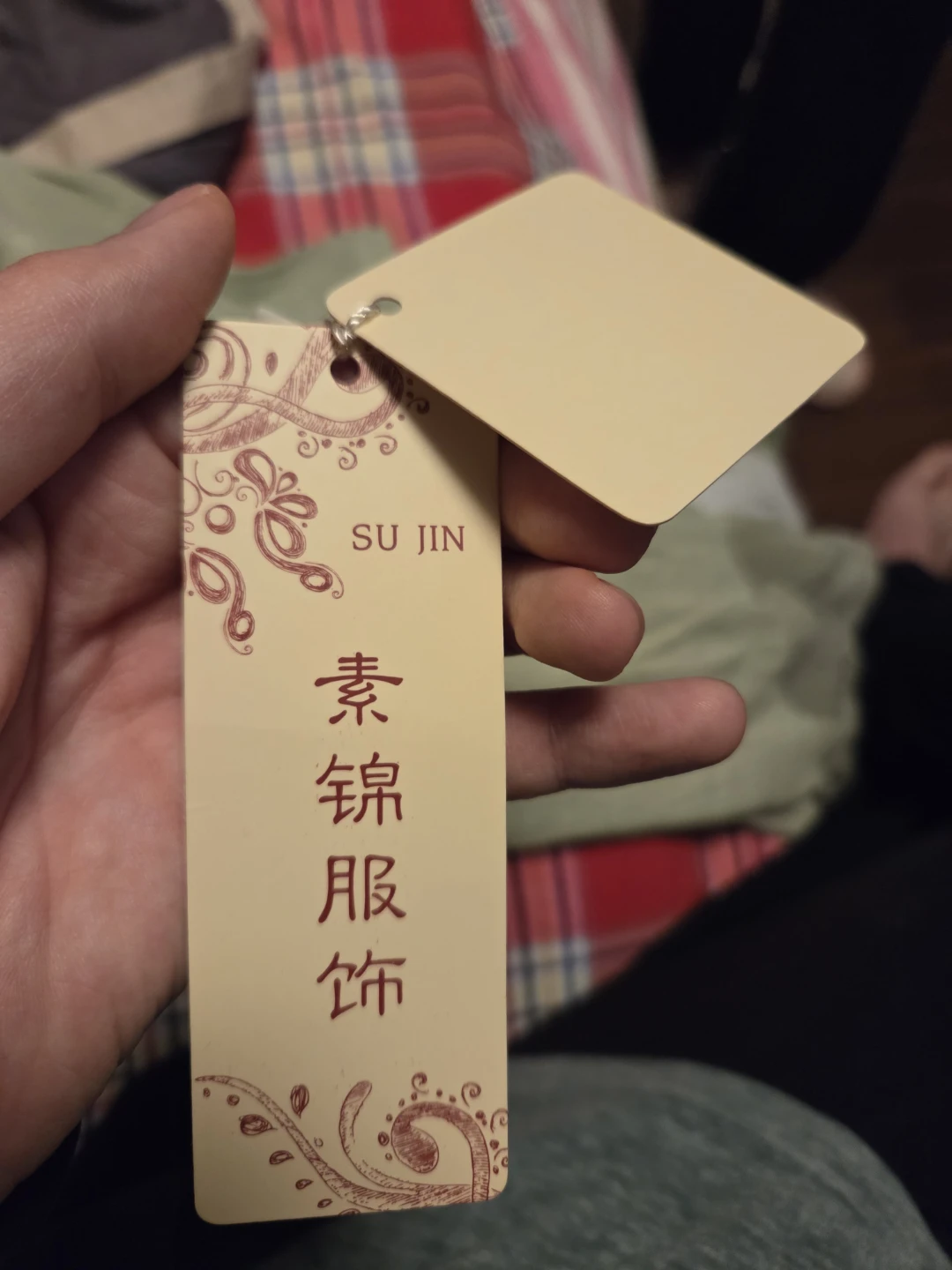 SU JIN Women's Light Green Floral Scarf